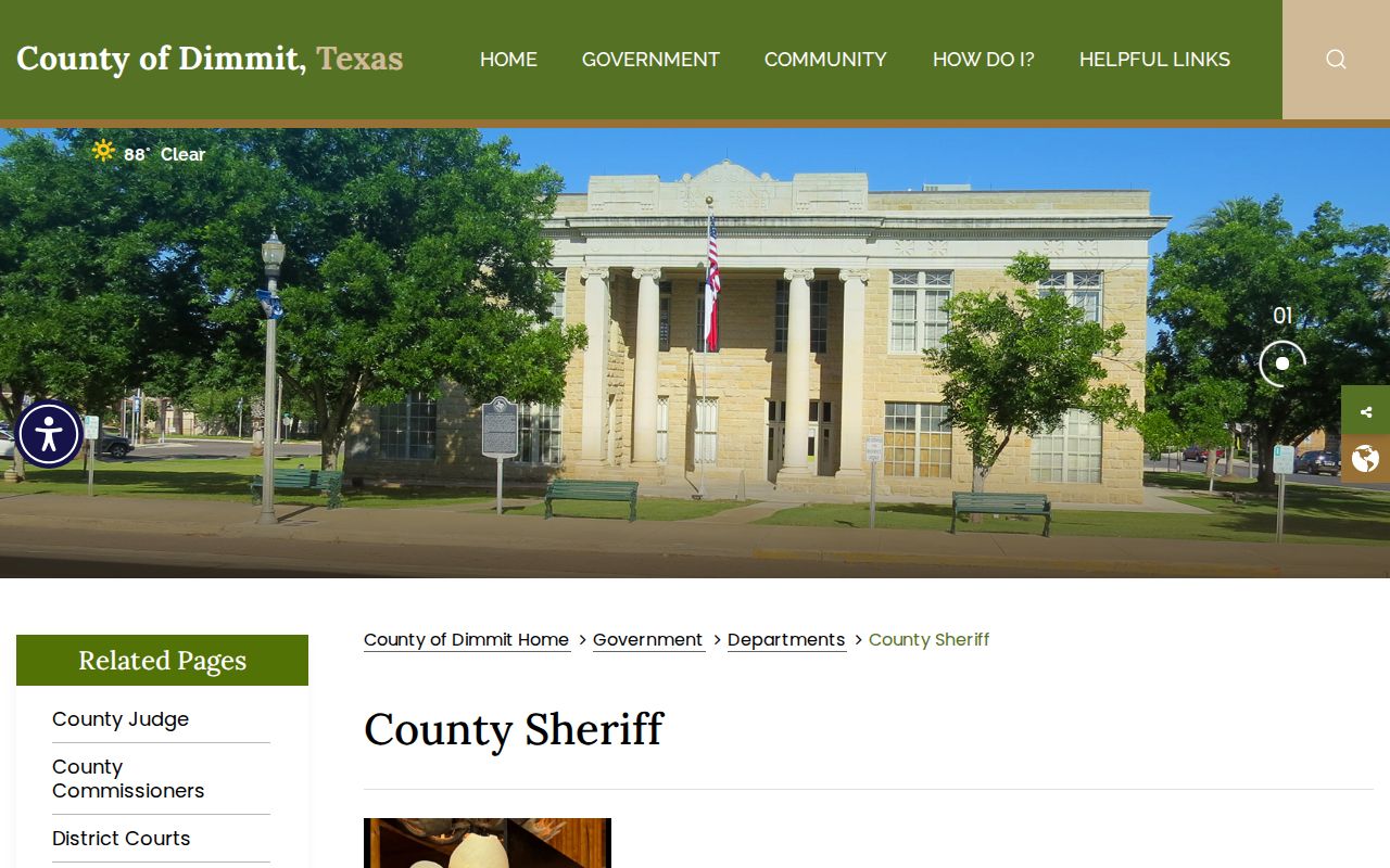 Dimmit County Sheriff arrest history and booking contact page