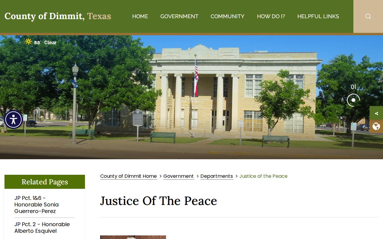 Dimmit County criminal records justice court locations